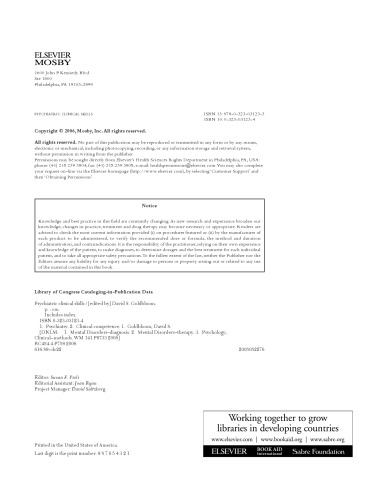 Psychiatric Clinical Skills