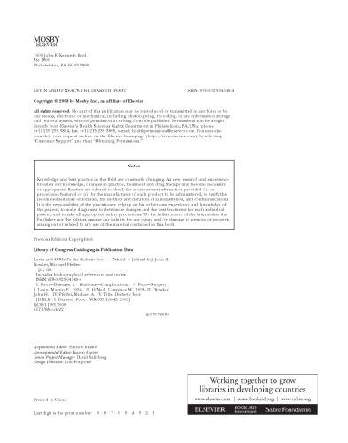 Levin and O'Neal's The Diabetic Foot