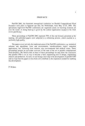 Parallel Computational Fluid Dynamics 2001. Practice and Theory — Proceedings of the Parallel CFD 2001 Conference Egmondaan Zee, The Netherlands (May 21–23, 2001)