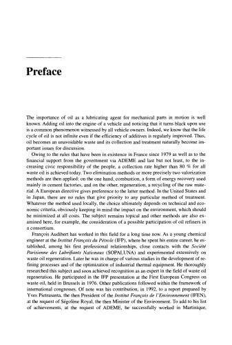 Waste Engine Oils. Rerefining and Energy Recovery