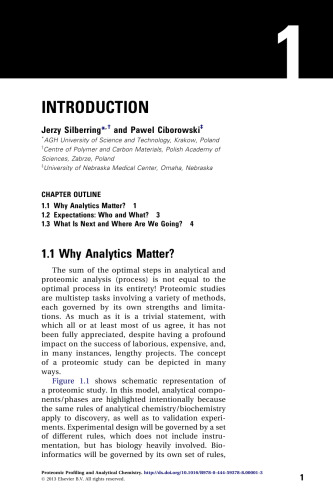 Proteomic Profiling and Analytical Chemistry