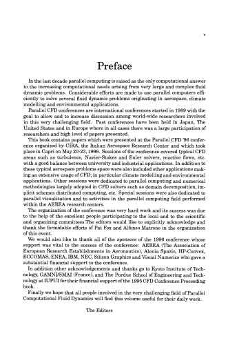 Parallel Computational Fluid Dynamics 1996. Algorithms and Results Using Advanced Computers