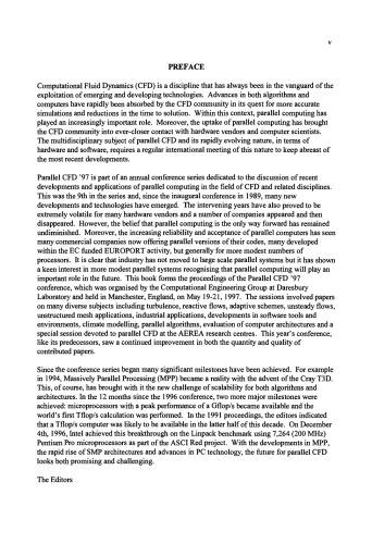 Parallel Computational Fluid Dynamics 1997. Recent Developments and Advances Using Parallel Computers