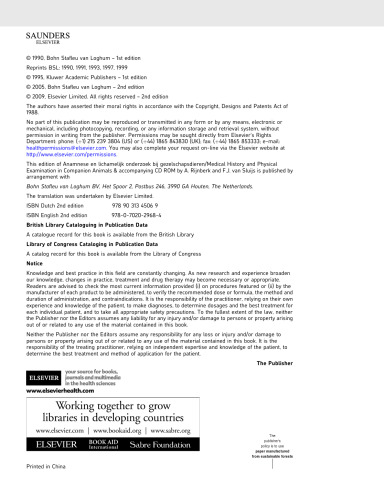 Medical History and Physical Examination in Companion Animals