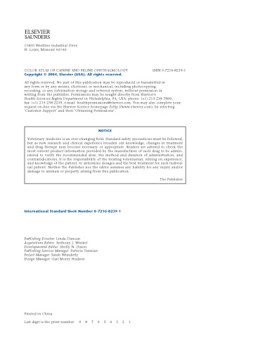 Color Atlas of Canine and Feline Ophthalmology