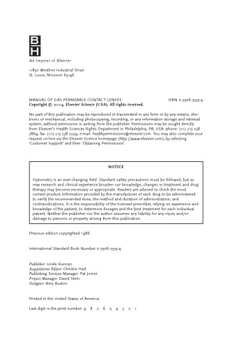 Manual of Gas Permeable Contact Lenses