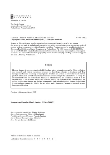 Clinical Cases in Physical Therapy