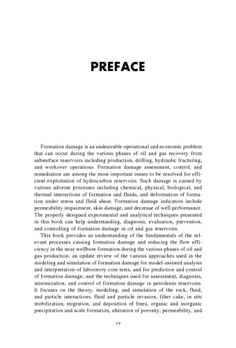 Reservoir Formation Damage. Fundamentals, Modeling, Assessment, and Mitigation
