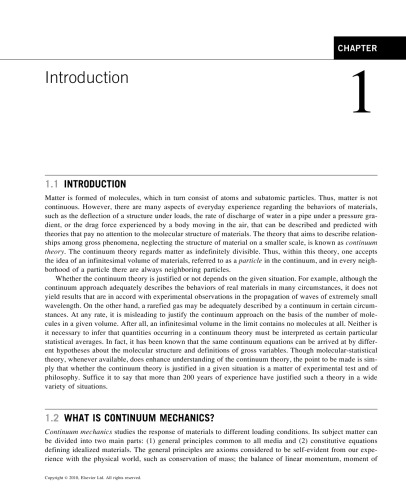 Introduction to Continuum Mechanics