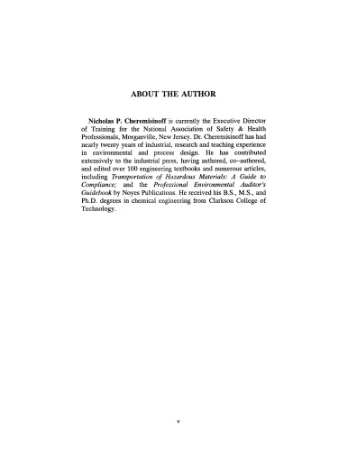 Handbook of Emergency Response to Toxic Chemical Releases. A Guide to Compliance