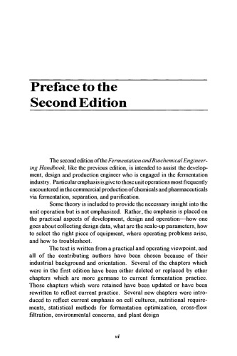 Fermentation and Biochemical Engineering Handbook. Principles, Process Design, and Equipment