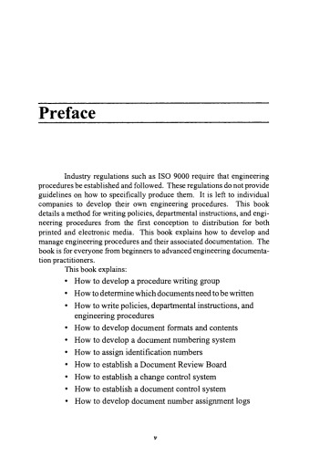 Developing and Managing Engineering Procedures. Concepts and Applications