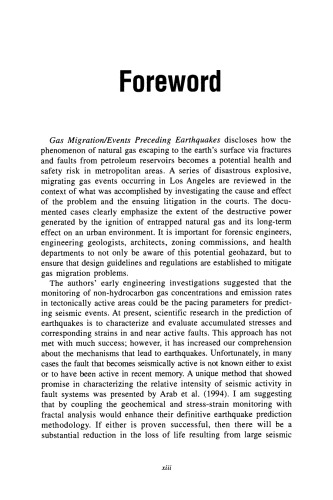 Gas Migration. Events Preceding Earthquakes