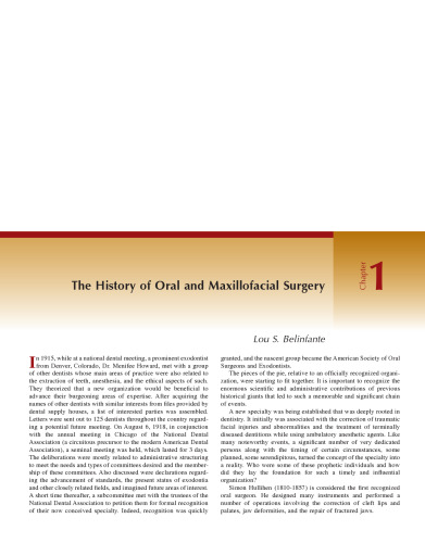 Current Therapy In Oral and Maxillofacial Surgery
