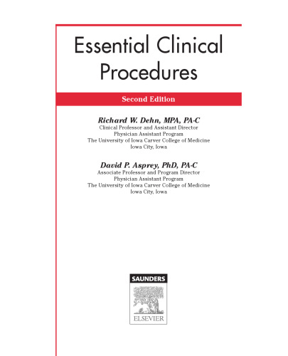 Essential Clinical Procedures