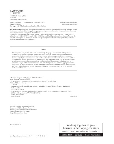 Hypertension. A Companion to Braunwald's Heart Disease