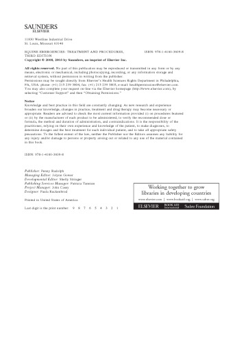 Equine Emergencies. Treatment and Procedures