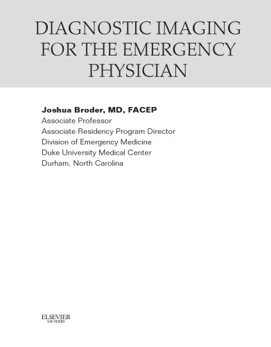Diagnostic Imaging for the Emergency Physician