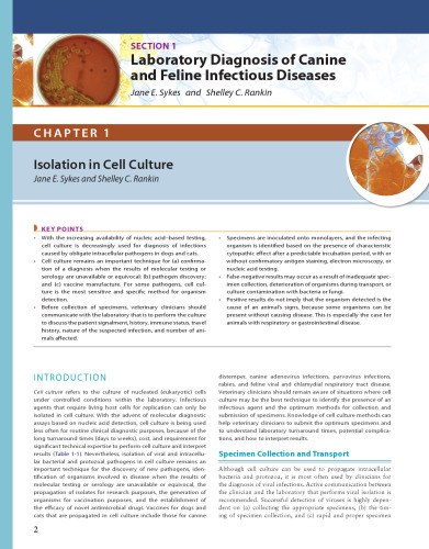 Canine and Feline Infectious Diseases