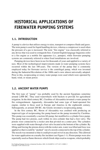 Firewater Pumps at Industrial Facilities