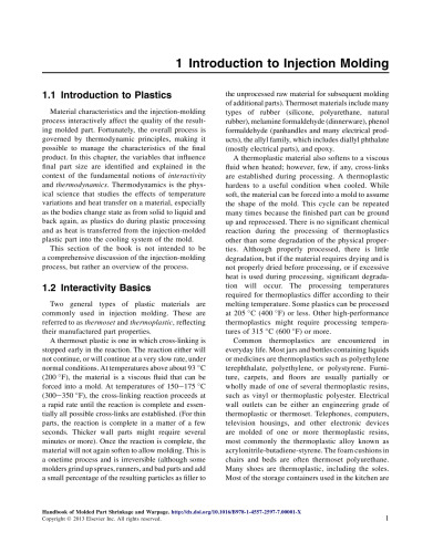Handbook of Molded Part Shrinkage and Warpage