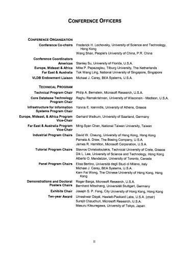 VLDB '02: Proceedings of the 28th International Conference on Very Large Databases. Hong Kong SAR, China 20–23 August 2002