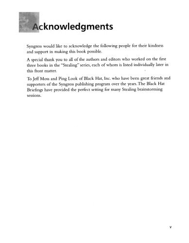 Stealing the Network: How to Own a Shadow. The Chase for Knuth