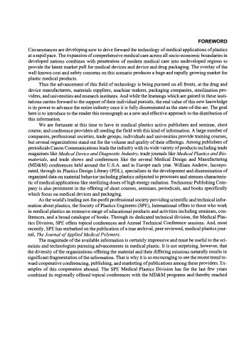 Medical Plastics. Degradation Resistance & Failure Analysis