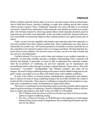 Weathering of Plastics. Testing to Mirror Real Life Performance