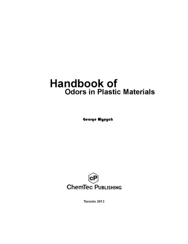 Handbook of Odors in Materials