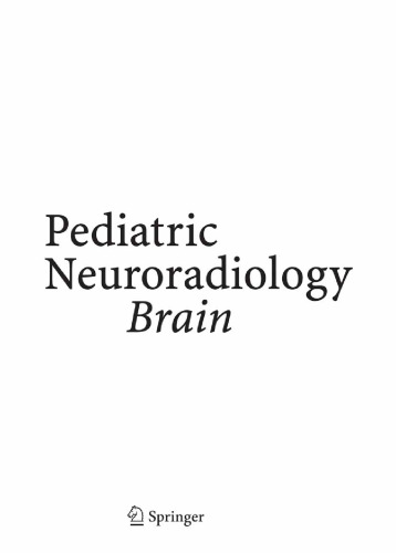 Pediatric Neuroradiology: Brain
