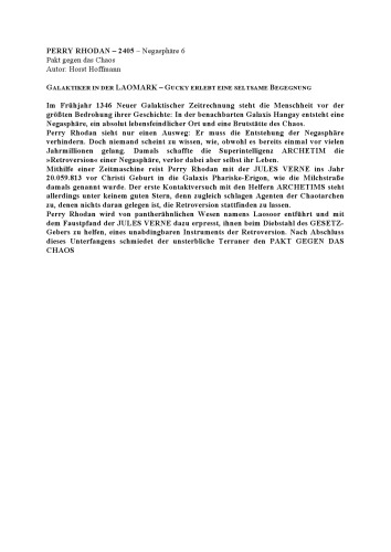 Pakt gegen das Chaos