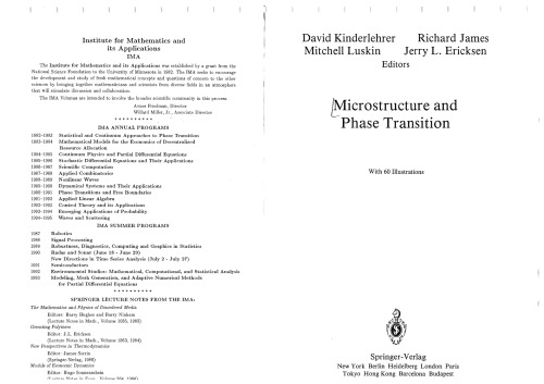 Microstructure and Phase Transition