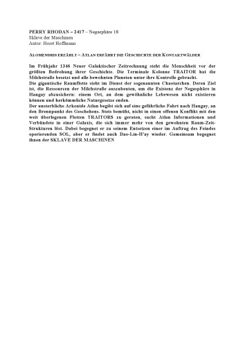 Perry Rhodan - Sklave der Maschinen