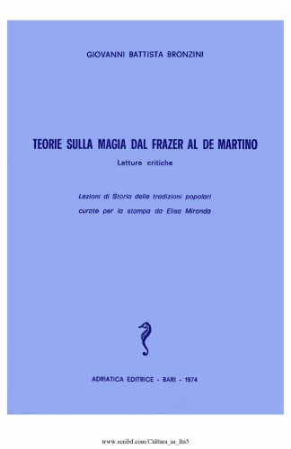 Teorie sulla magia dal Frazer al De Martino