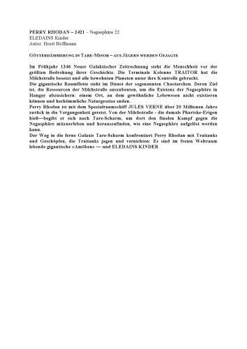 Perry Rhodan - ELEDAINS Kinder