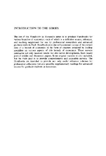 Handbook of Mathematical Economics, Volume 2 