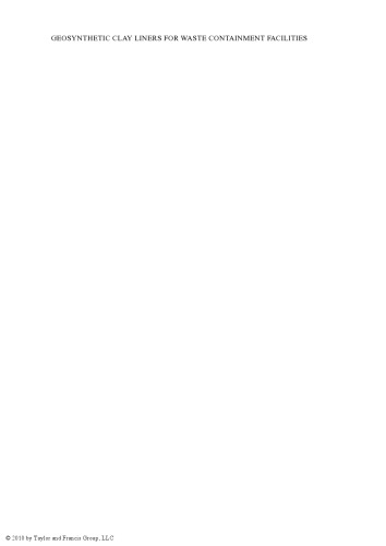 Geosynthetic Clay Liners for Waste Containment Facilities