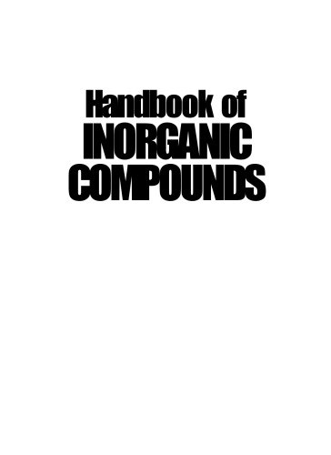 Handbook of Inorganic Compounds