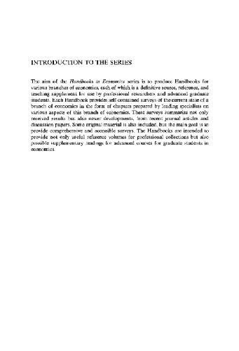 Handbook of Mathematical Economics, Volume 3 