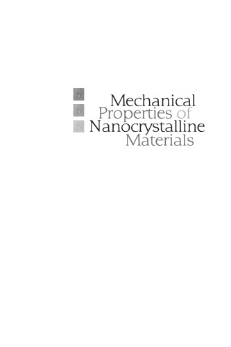 Mechanical properties of nanocrystalline materials