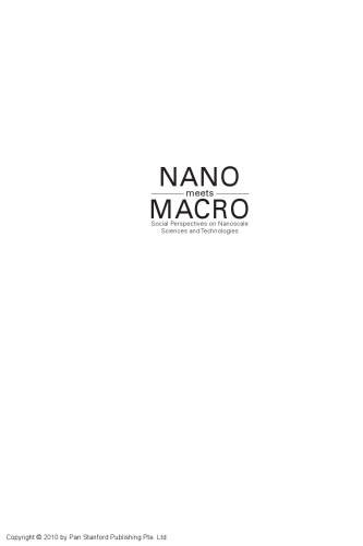 Nano Meets Macro : Social Perspectives on Nanoscience and Nanotechnology