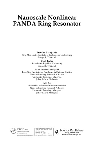 Nanoscale Nonlinear PANDA Ring Resonator