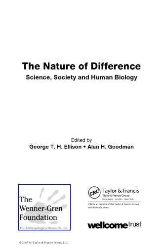 The Nature of Difference : Science, Society and Human Biology (PBK)
