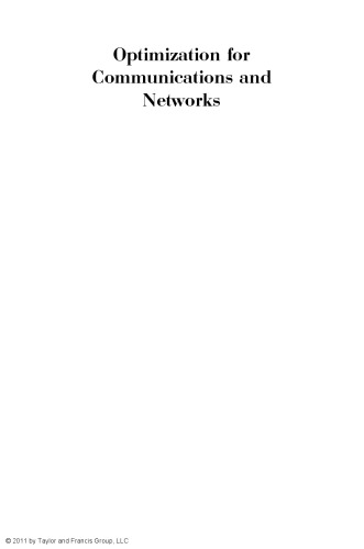 Optimization for communications and networks