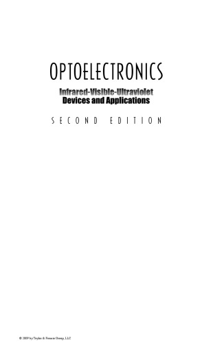 Optoelectronics: Infrared-Visable-Ultraviolet Devices and Applications