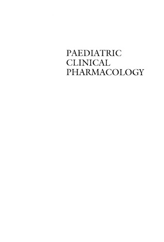 Paediatric clinical pharmacology
