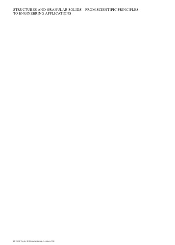 Structures and Granular Solids: From Scientific Principles to Engineering Application