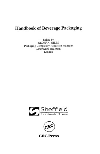 Handbook of beverage packaging