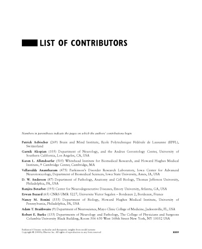 Parkinson's Disease. Molecular and Therapeutic Insights From Model Systems